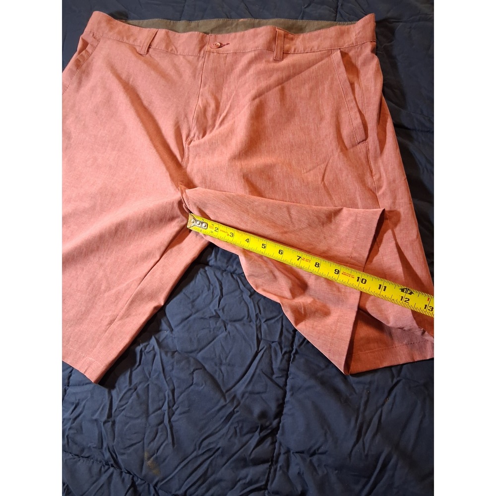 Burnside Mens Hybrid Shorts Coral Pink‎ Heathered Quick Dry Casual Size 40 - Picture 3 of 6